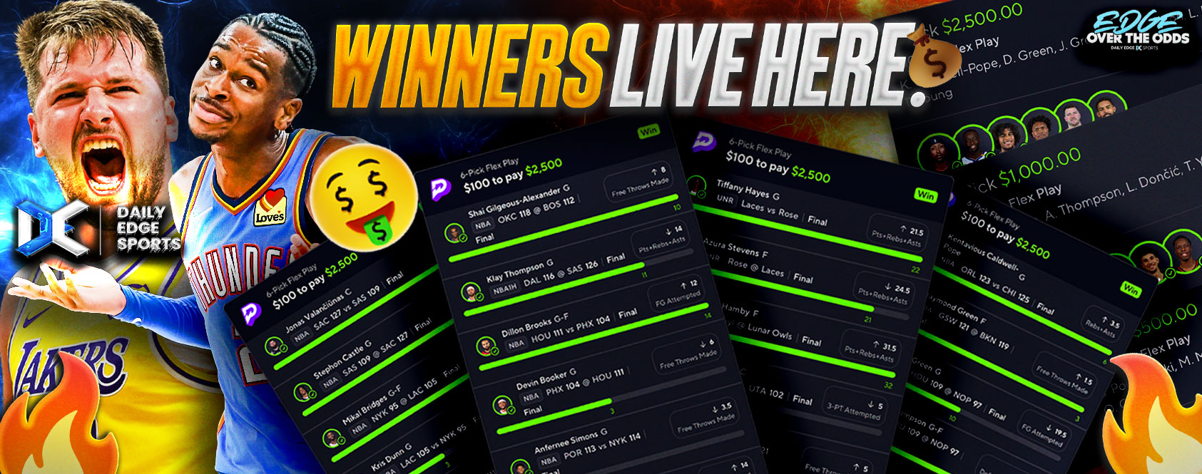 Discovery splash banner for CashKeg | Daily Edge Sports Discord server