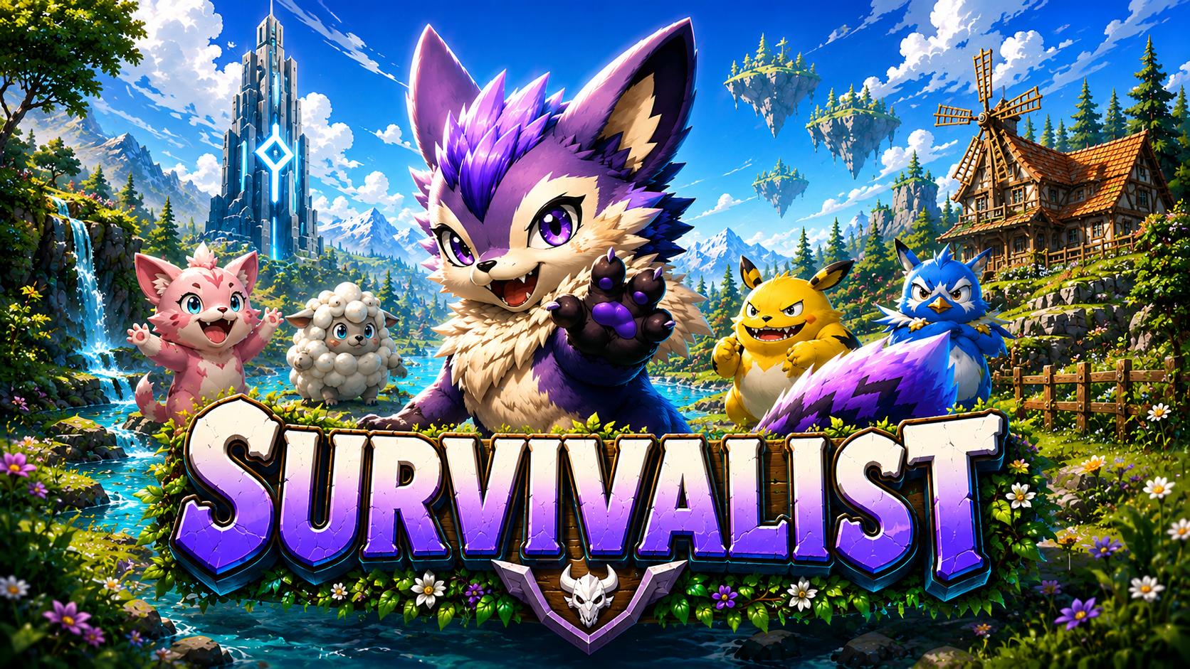 Discovery splash banner for SURVIVALIST Discord server