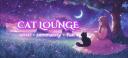 Discovery splash banner for Cat Lounge | Chill • Emotes • Stickers • Chat • Emojis • Active • Gaming • Cute • Socialize Discord server