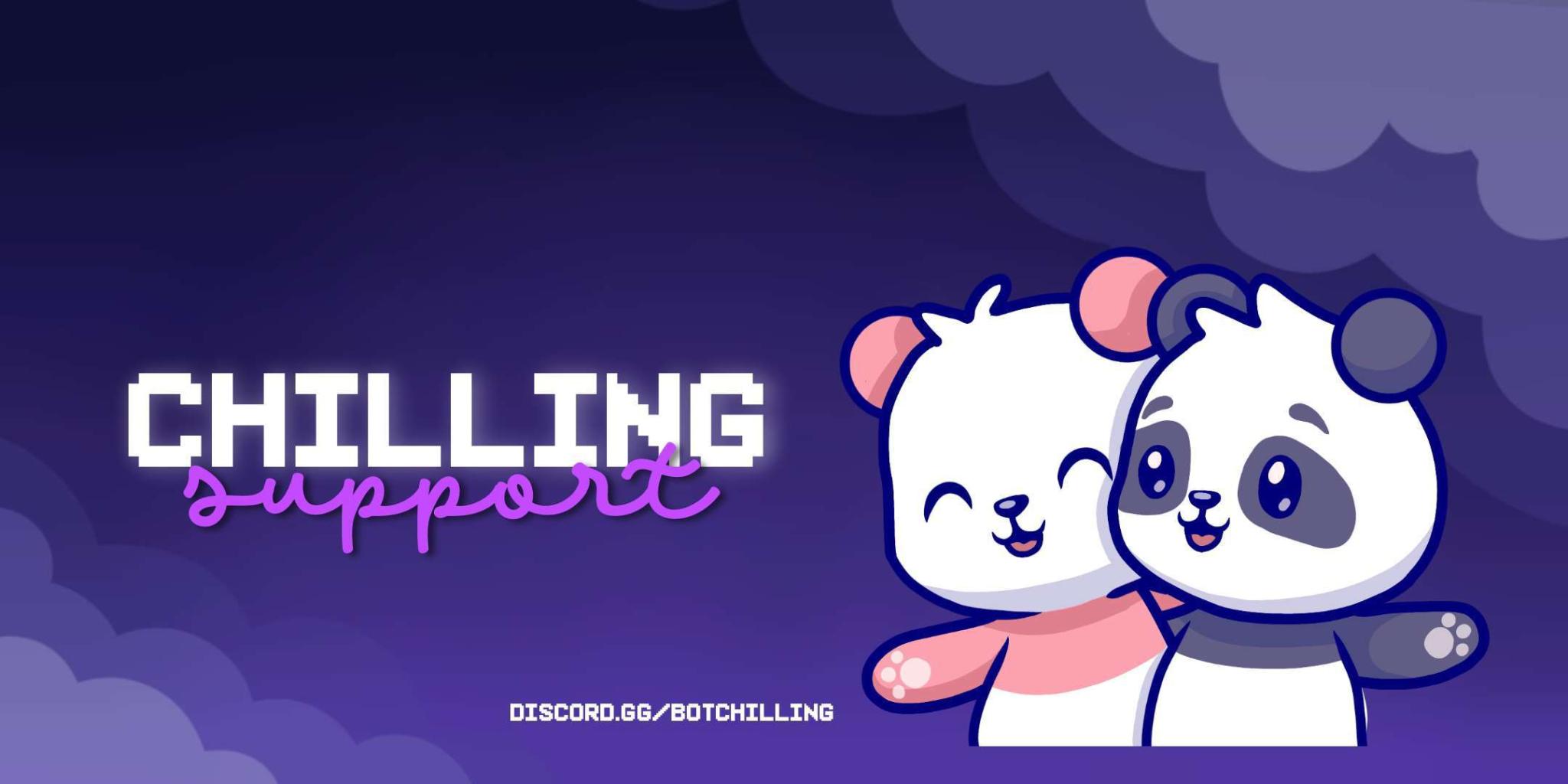 Discovery splash banner for Chilling Support Discord server