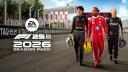 Discovery splash banner for F1 2026 Community HUB Discord server