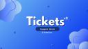 Discovery splash banner for Tickets v2 Support Discord server