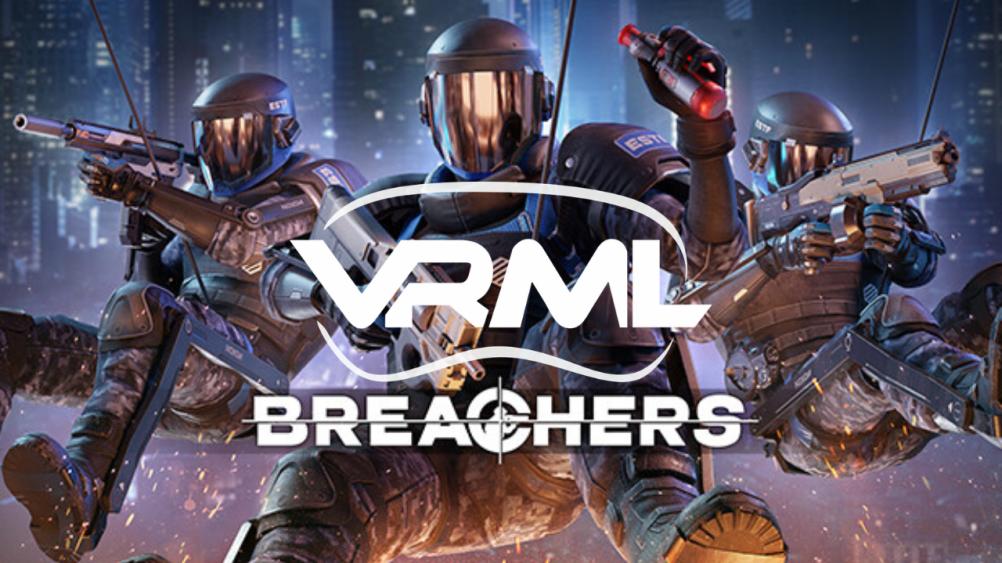 Discovery splash banner for Breachers - VRML Discord server
