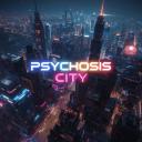 Discovery splash banner for PSYCHOSIS CITY Discord server