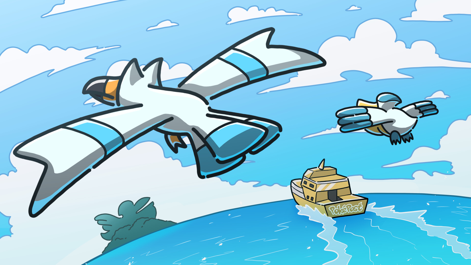 Discovery splash banner for PokéPost – Buy • Sell • Trade • Ask | Pokémon TCG | Discord Community Discord server