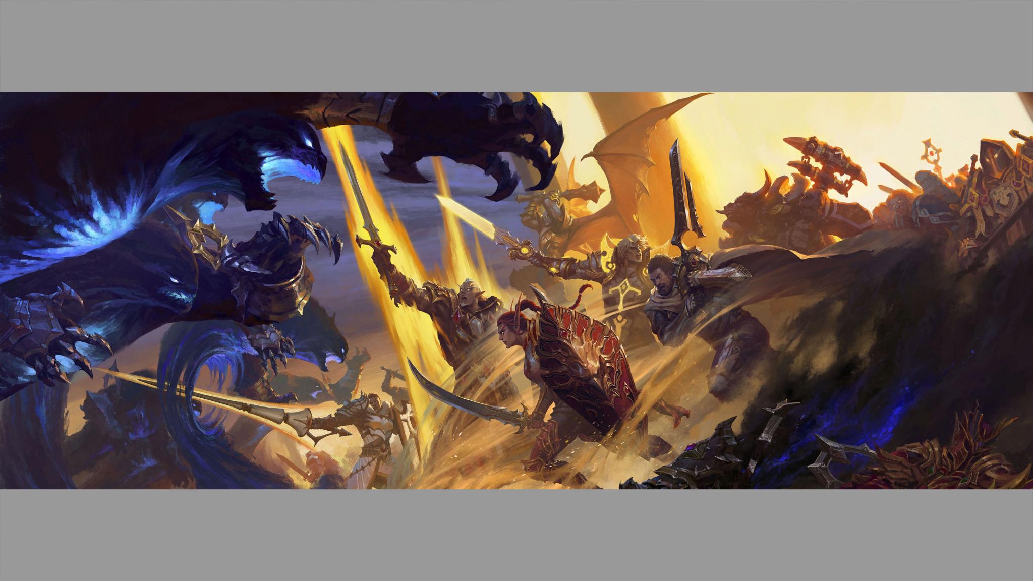 Discovery splash banner for World of Warcraft Discord server