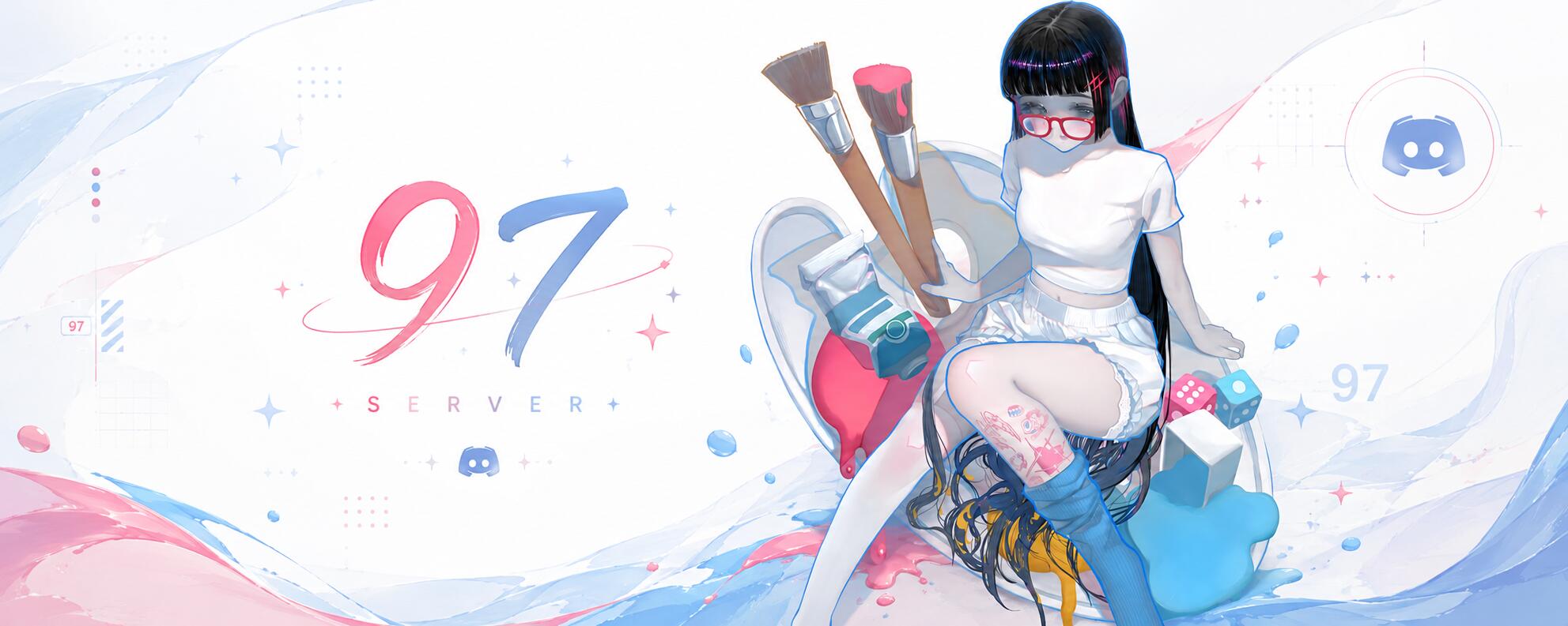 Discovery splash banner for 97 Discord server