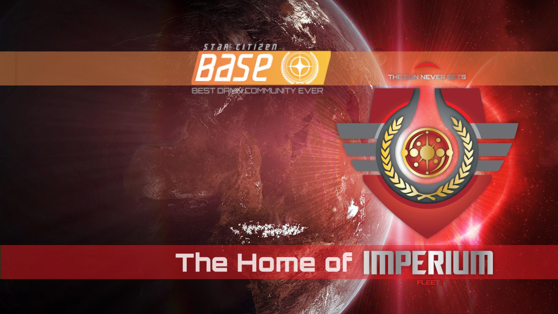 Discovery splash banner for Imperium - StarCitizenBase Discord server