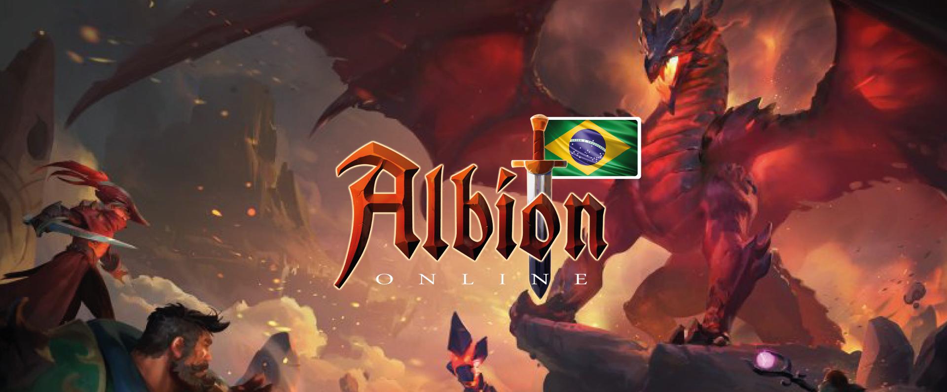 Discovery splash banner for Albion Online Brasil Discord server
