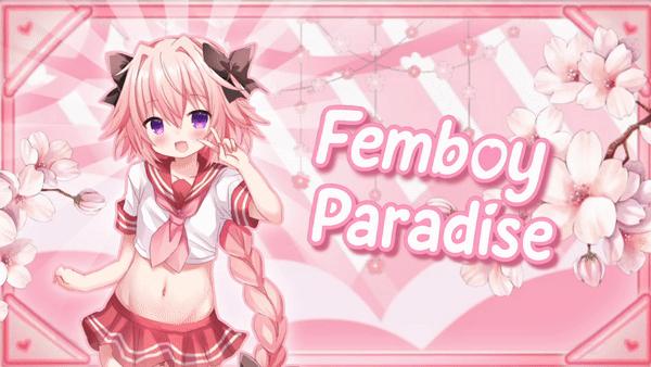Discovery splash banner for Femboy Paradise🌸 Discord server