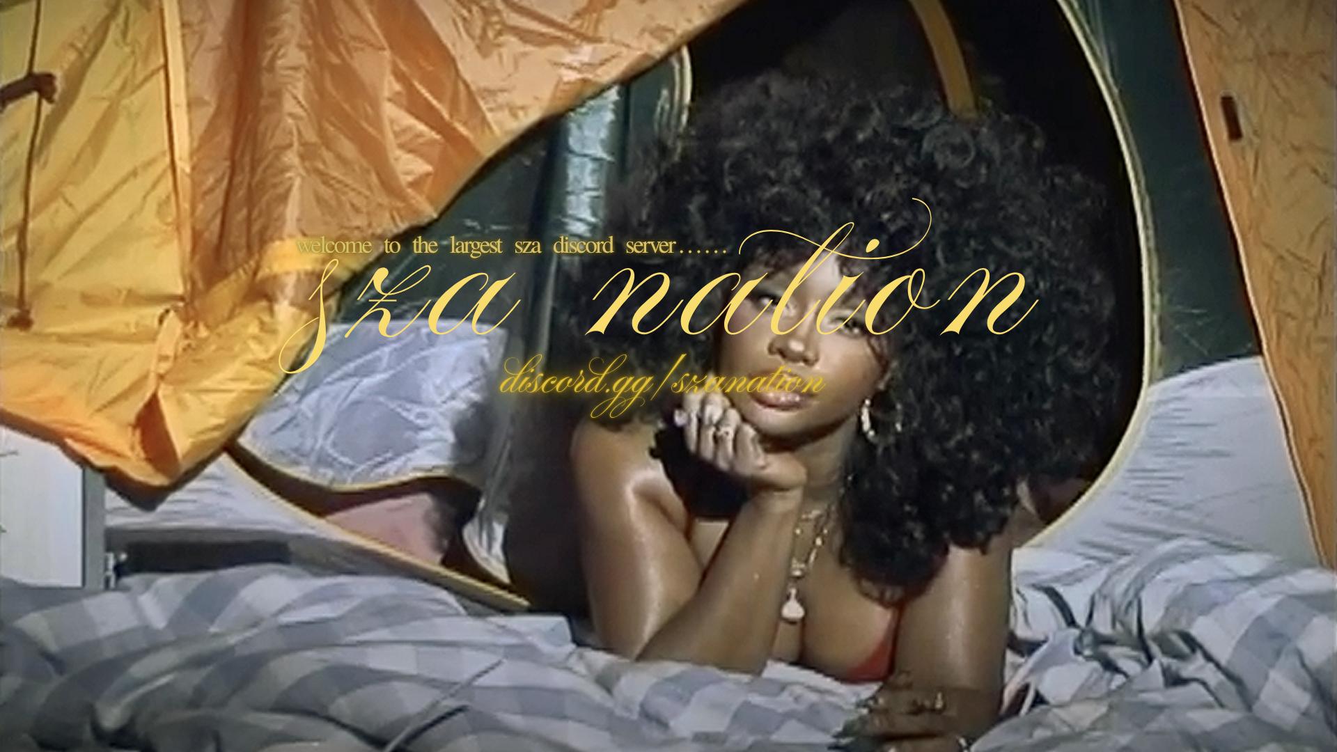 Discovery splash banner for sza ✶ nation ⛺ Discord server