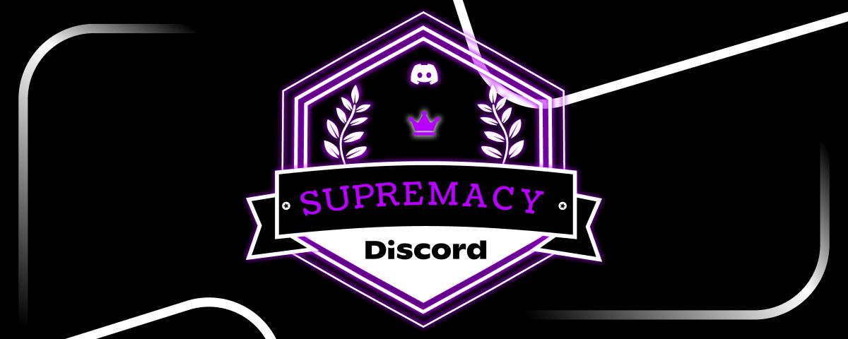 Discovery splash banner for Supremacy 13K+ Discord server