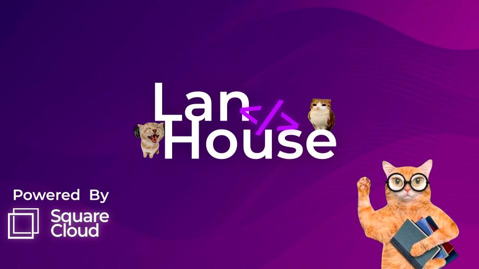 Discovery splash banner for Lan House Discord server