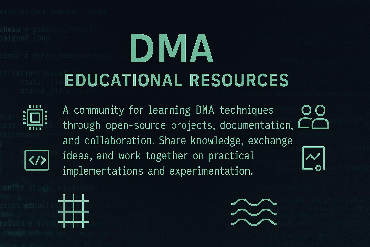 Discovery splash banner for DMA Educational Resources Discord server