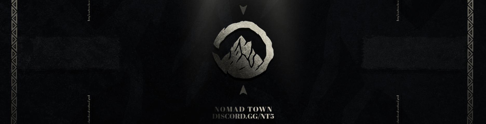 Discovery splash banner for Nomad Town CFW Discord server