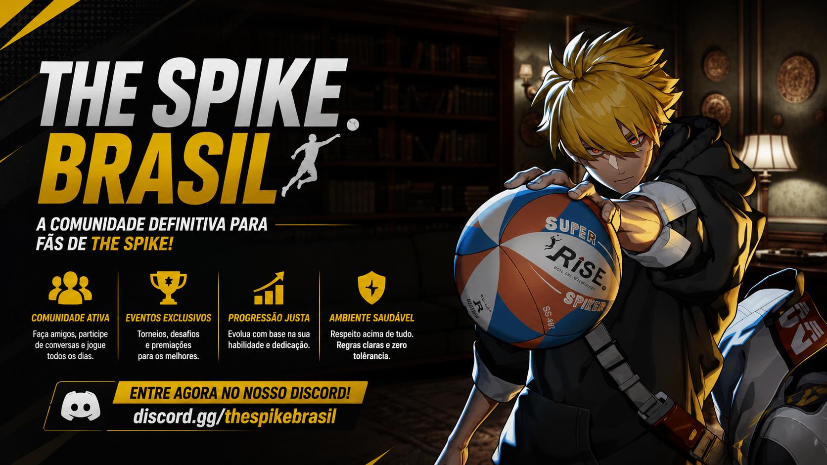 Discovery splash banner for The Spike Brasil Discord server