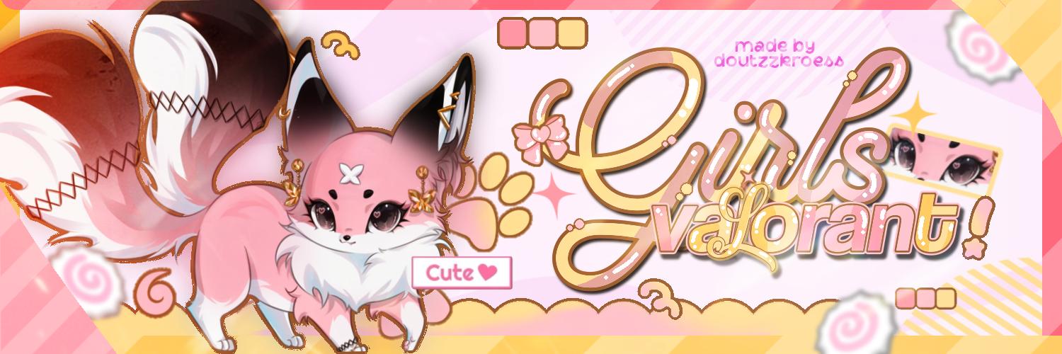 Discovery splash banner for Valorant Girls 𝜗ৎ Discord server
