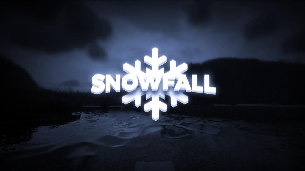 Discovery splash banner for Snowfall | Hive Skywars Community Discord server