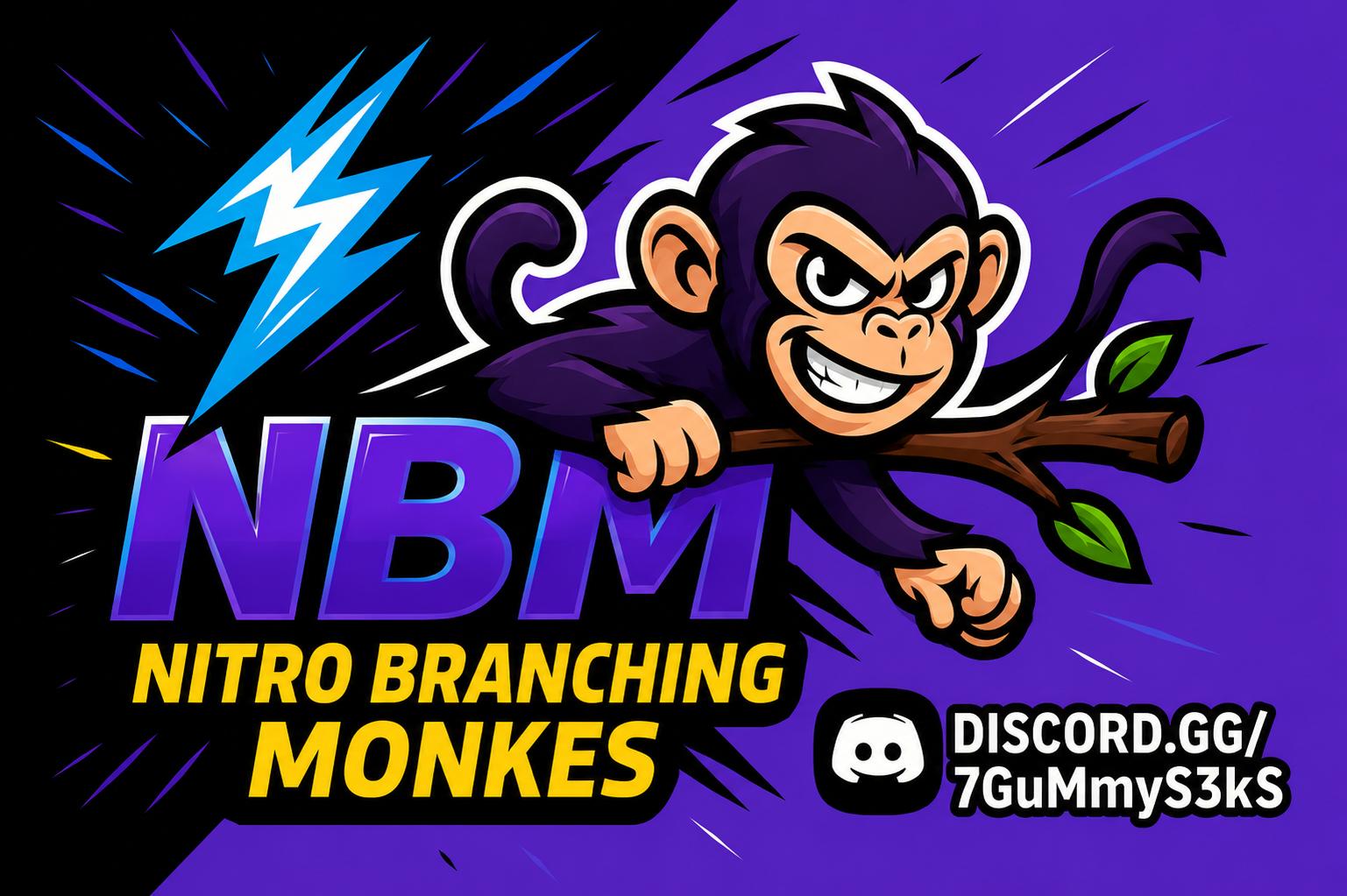 Discovery splash banner for NBM🟣⚡〡Gorilla Tag E-sports Discord server