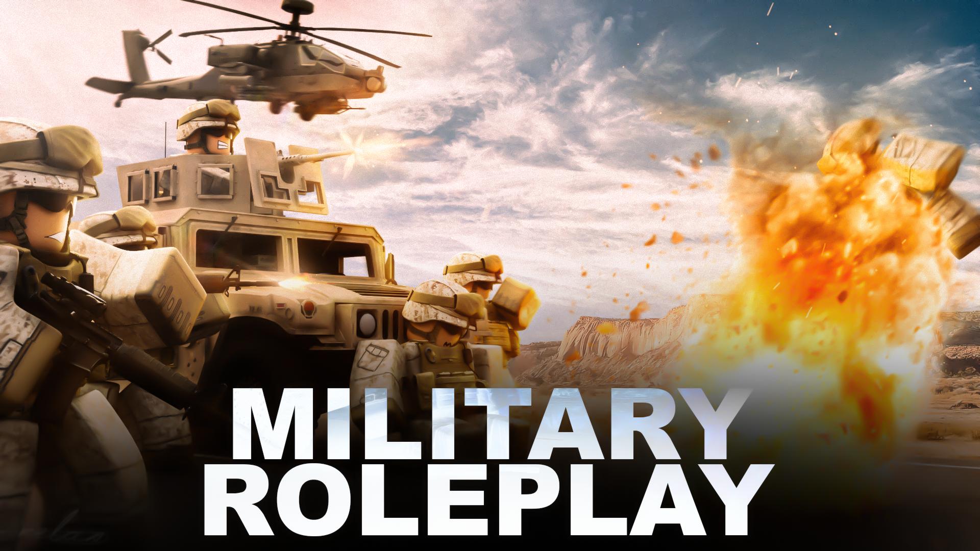 Discovery splash banner for Roblox Military Roleplay Discord server