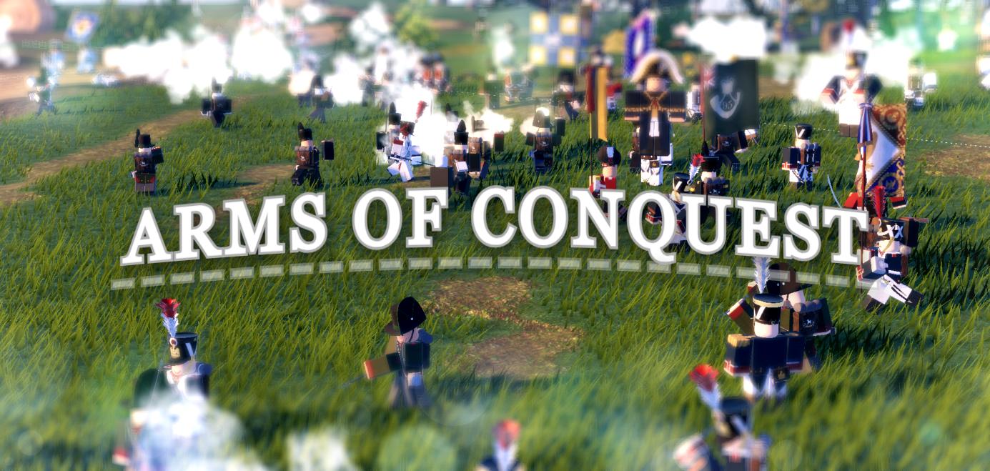 Discovery splash banner for Arms of Conquest Discord server