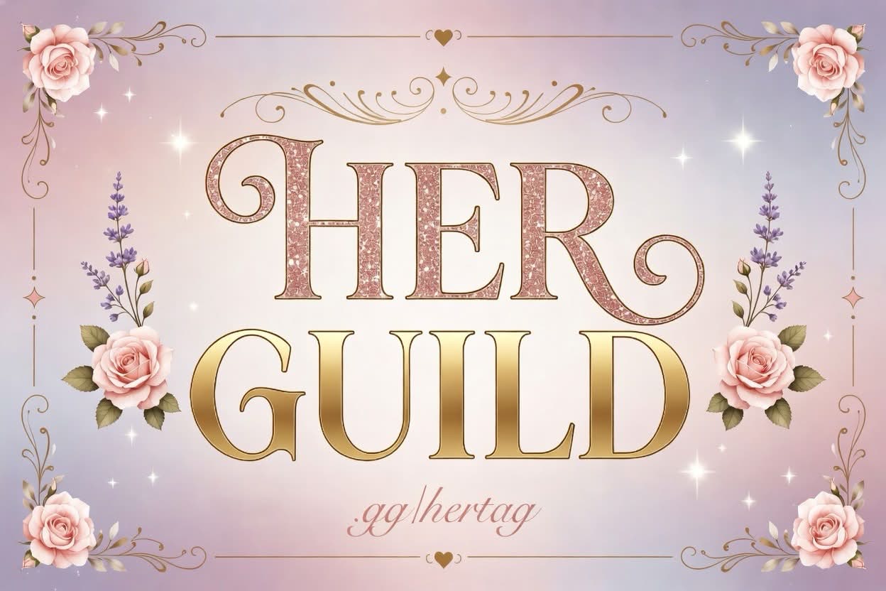 Discovery splash banner for HER Guild Discord server
