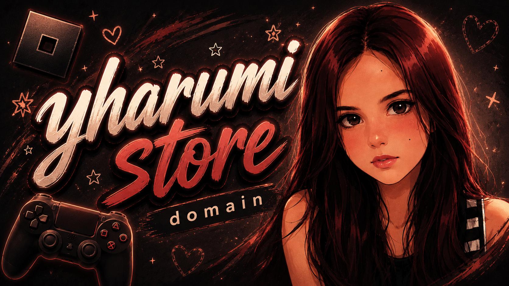 Discovery splash banner for yharumi | Store Domain | #2K Discord server