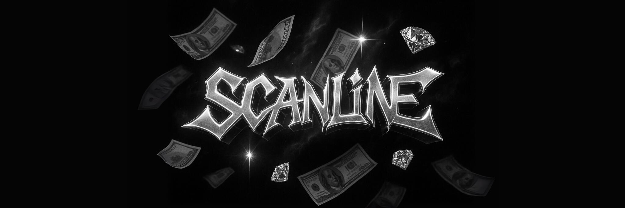 Discovery splash banner for ScanLine - Memecoins Discord server