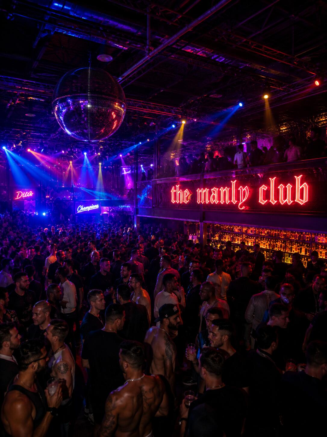 Discovery splash banner for The Manly Club Discord server