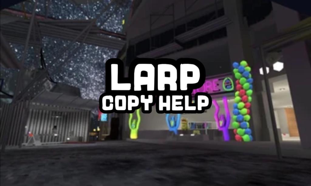 Discovery splash banner for Larpman’s GTAG Copy Help Discord server