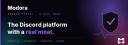 Discovery splash banner for Modora | Making Discord great again Discord server