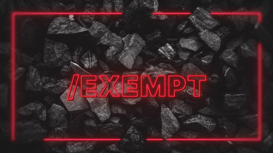 Discovery splash banner for /exempt Discord server