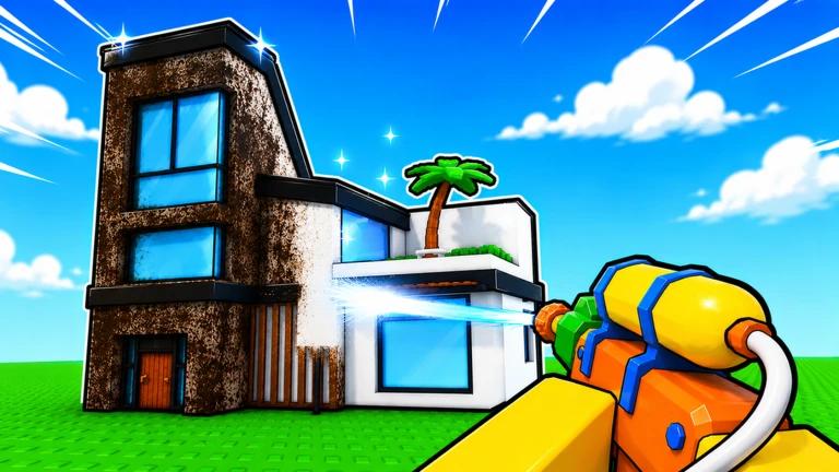 Discovery splash banner for Wash The House Discord server