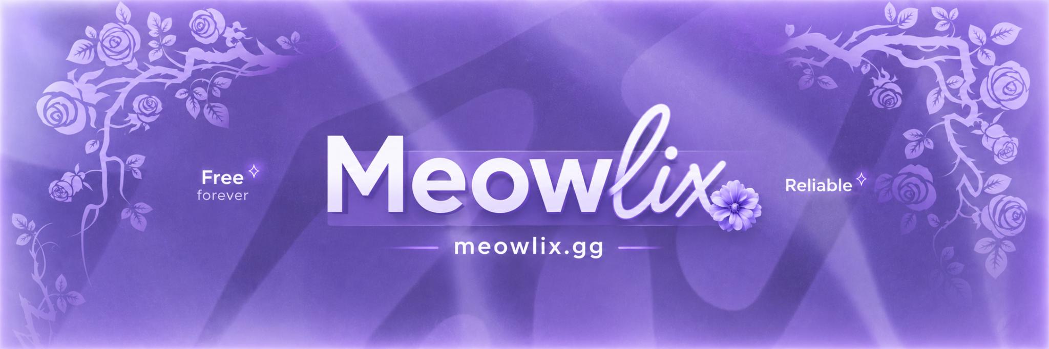 Discovery splash banner for Meowlix.gg Discord server