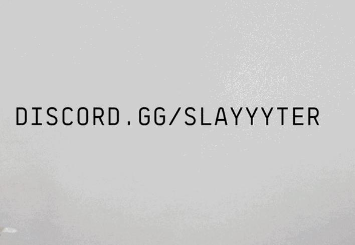 Discovery splash banner for Slayyyter! Discord server