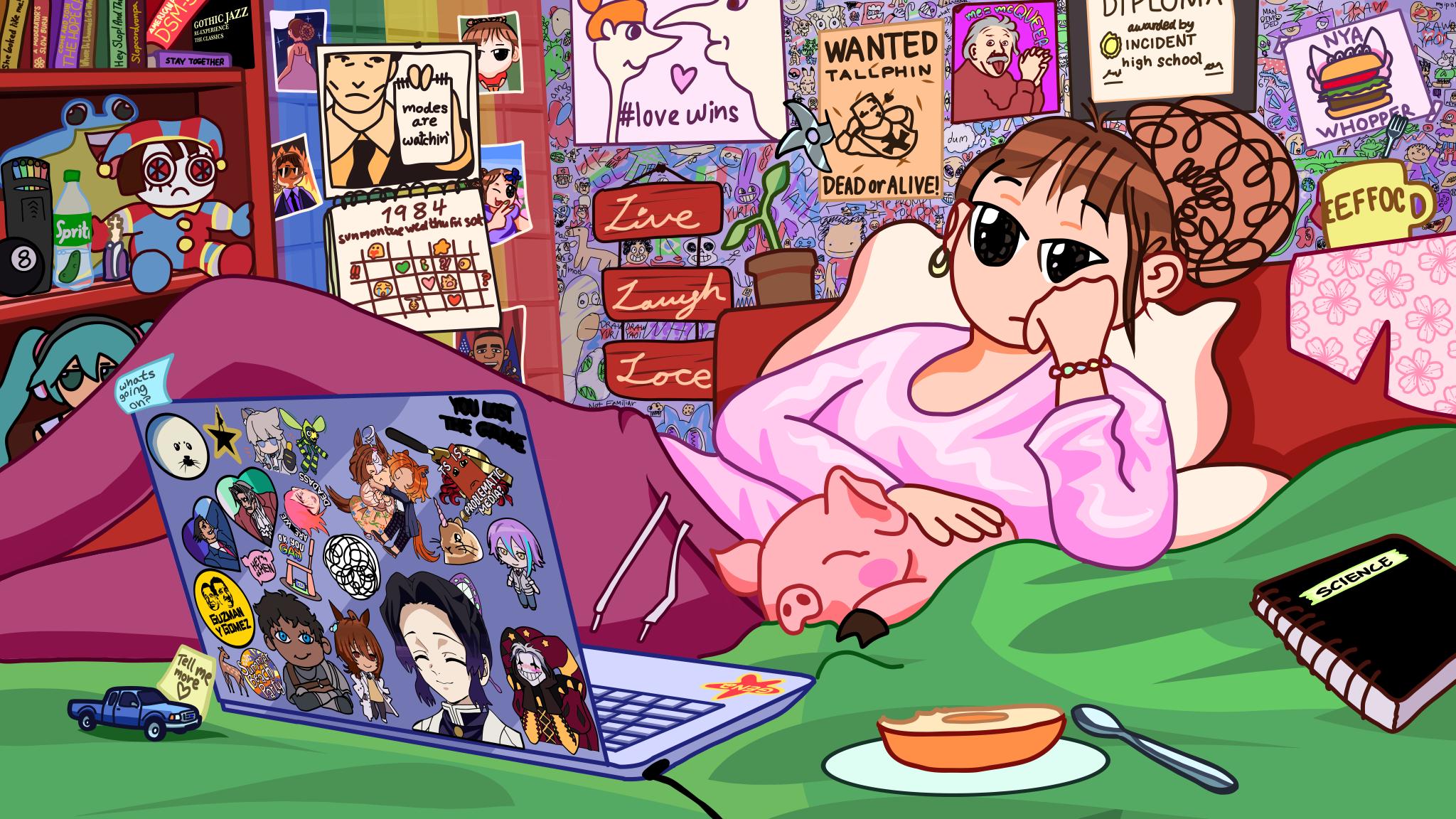 Discovery splash banner for your ai slop bores me Discord server