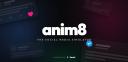 Discovery splash banner for anim8 - animate your world Discord server