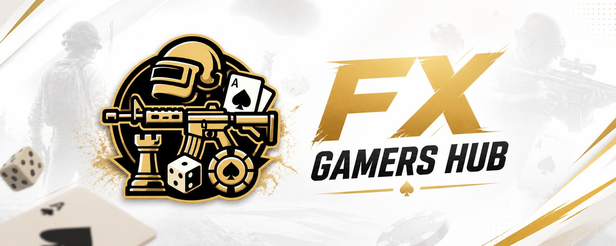 Discovery splash banner for FX Gamers Hub Discord server