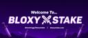Discovery splash banner for BloxyStake.com Discord server