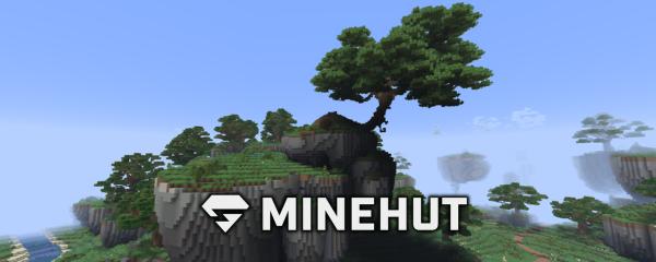 Discovery splash banner for Minehut Discord server