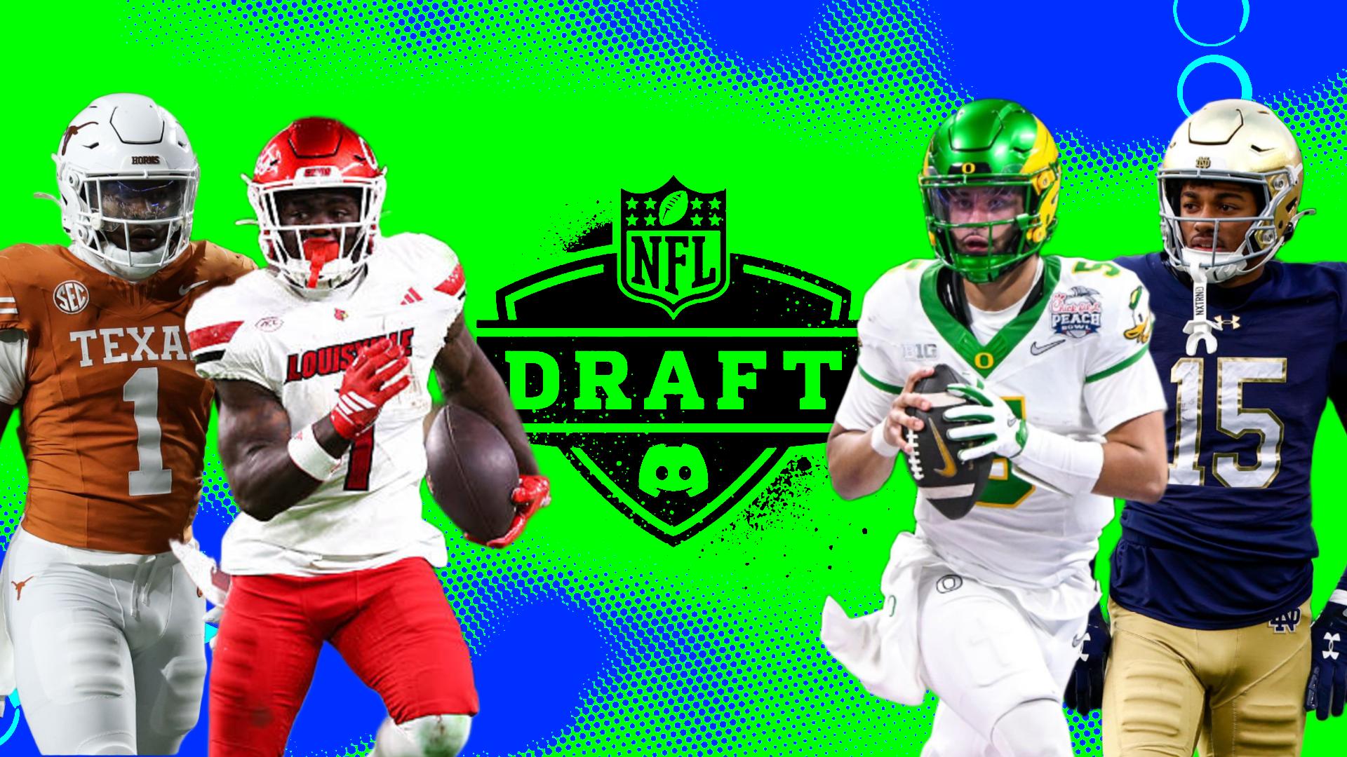 Discovery splash banner for The NFL Draft on Reddit Discord server