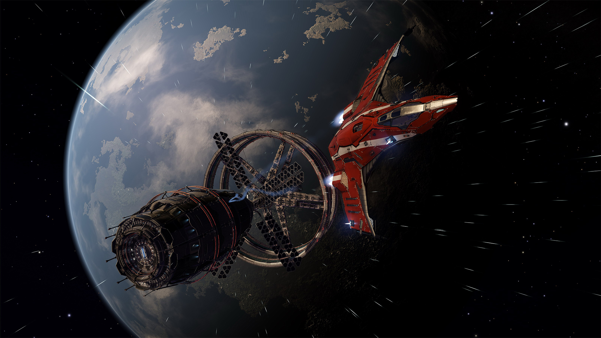 Discovery splash banner for Elite Dangerous Polska Discord server