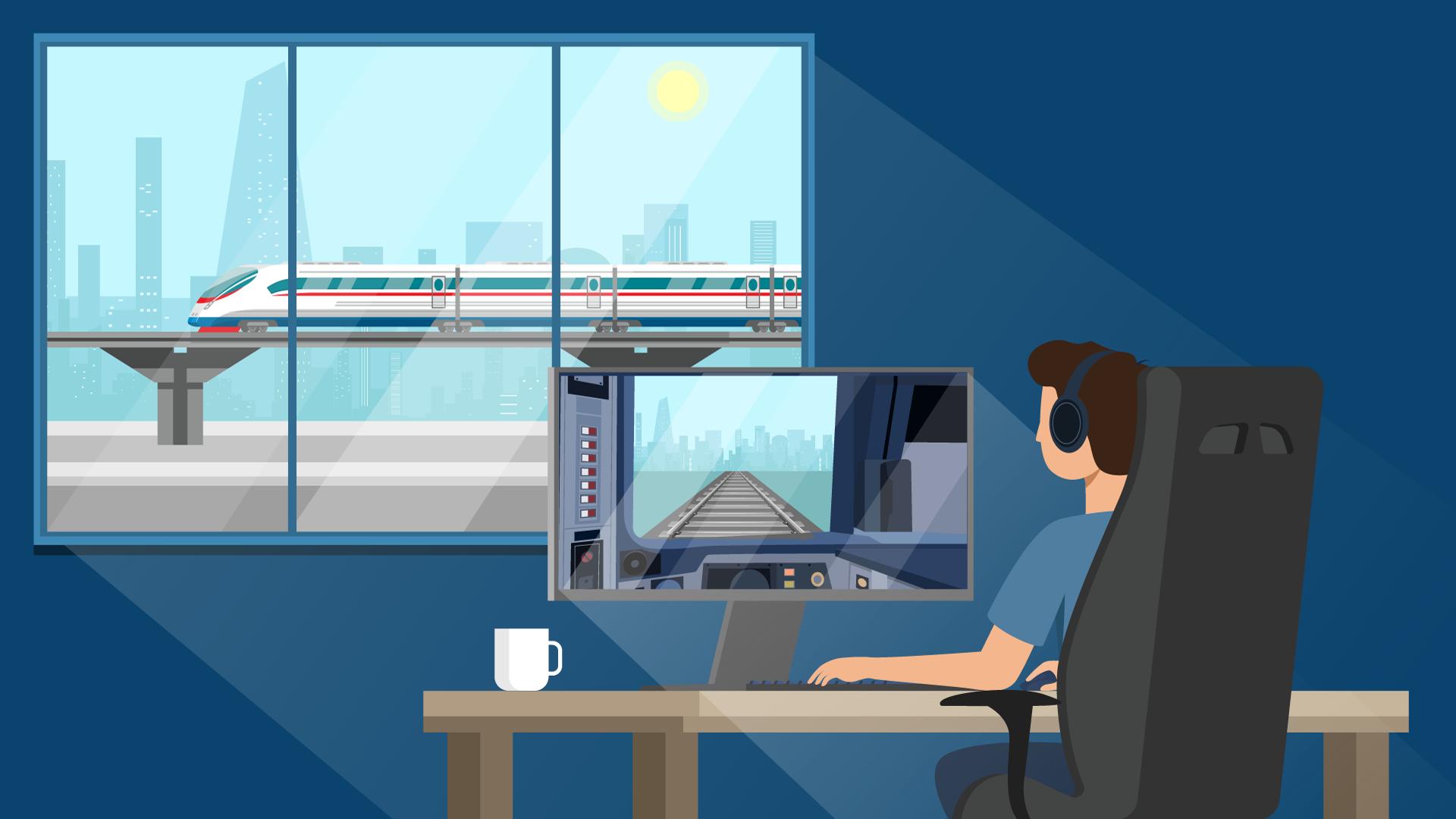 Discovery splash banner for Train Sim Community Discord server