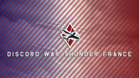 Discovery splash banner for War Thunder France Discord server