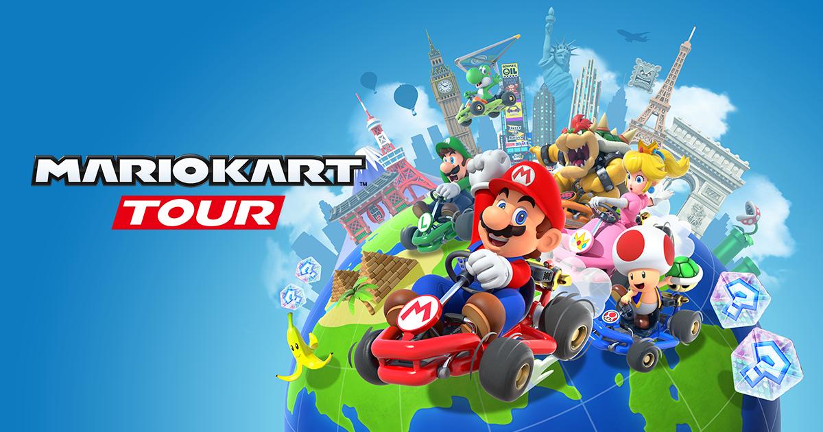 Discovery splash banner for Mario Kart Tour Community Discord server