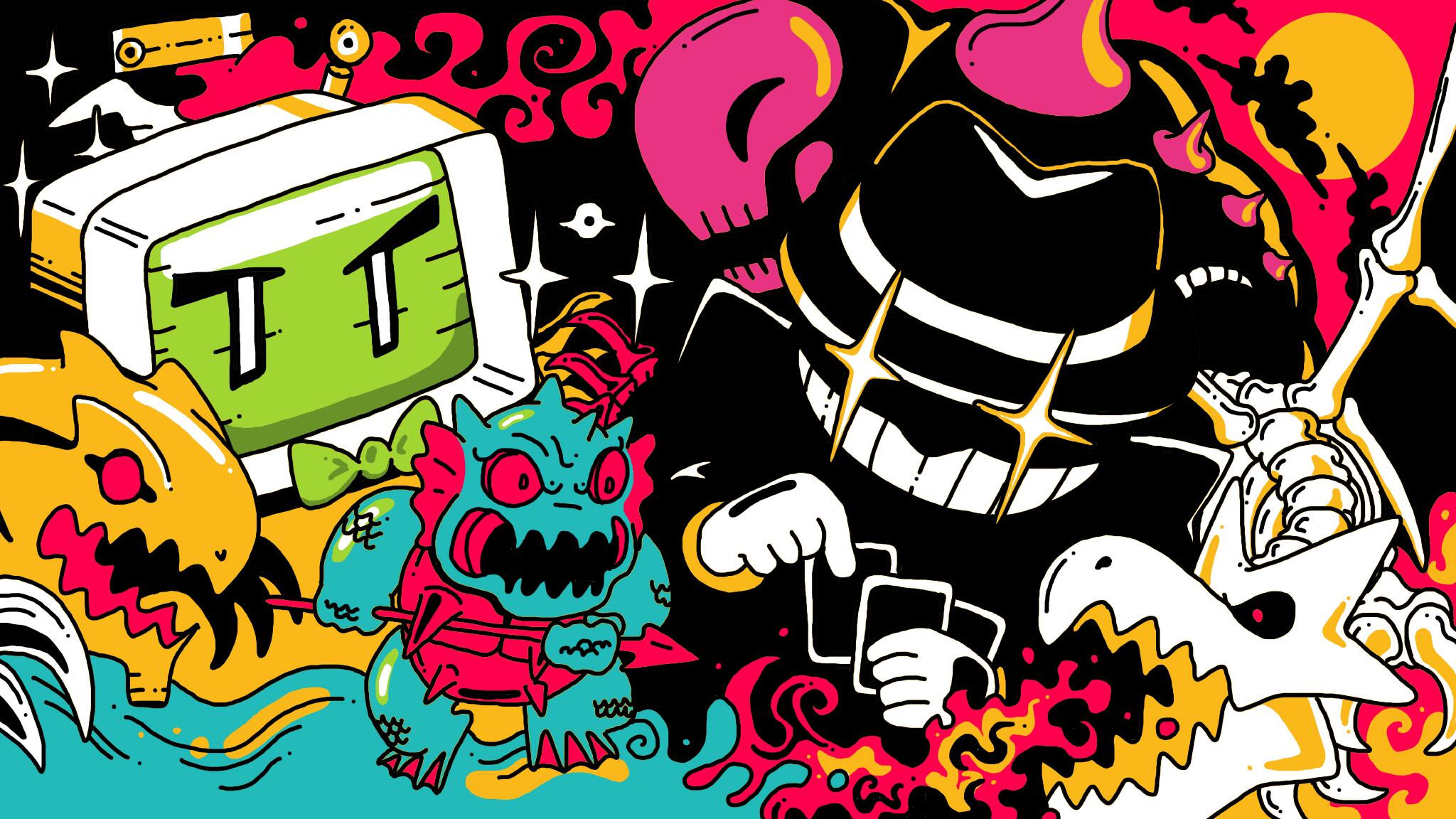 Discovery splash banner for Monster Club Discord server