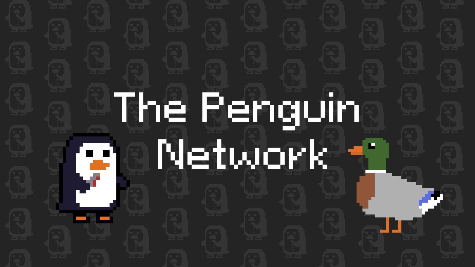 Discovery splash banner for The Penguin Network Discord server