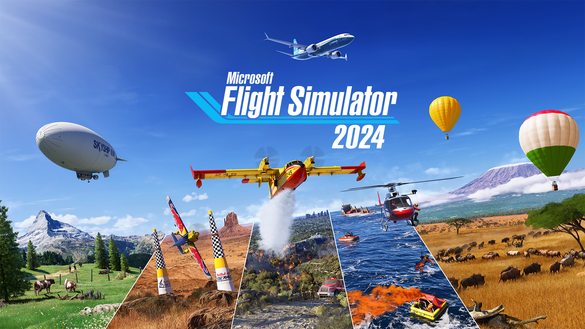 Discovery splash banner for Microsoft Flight Simulator Discord server
