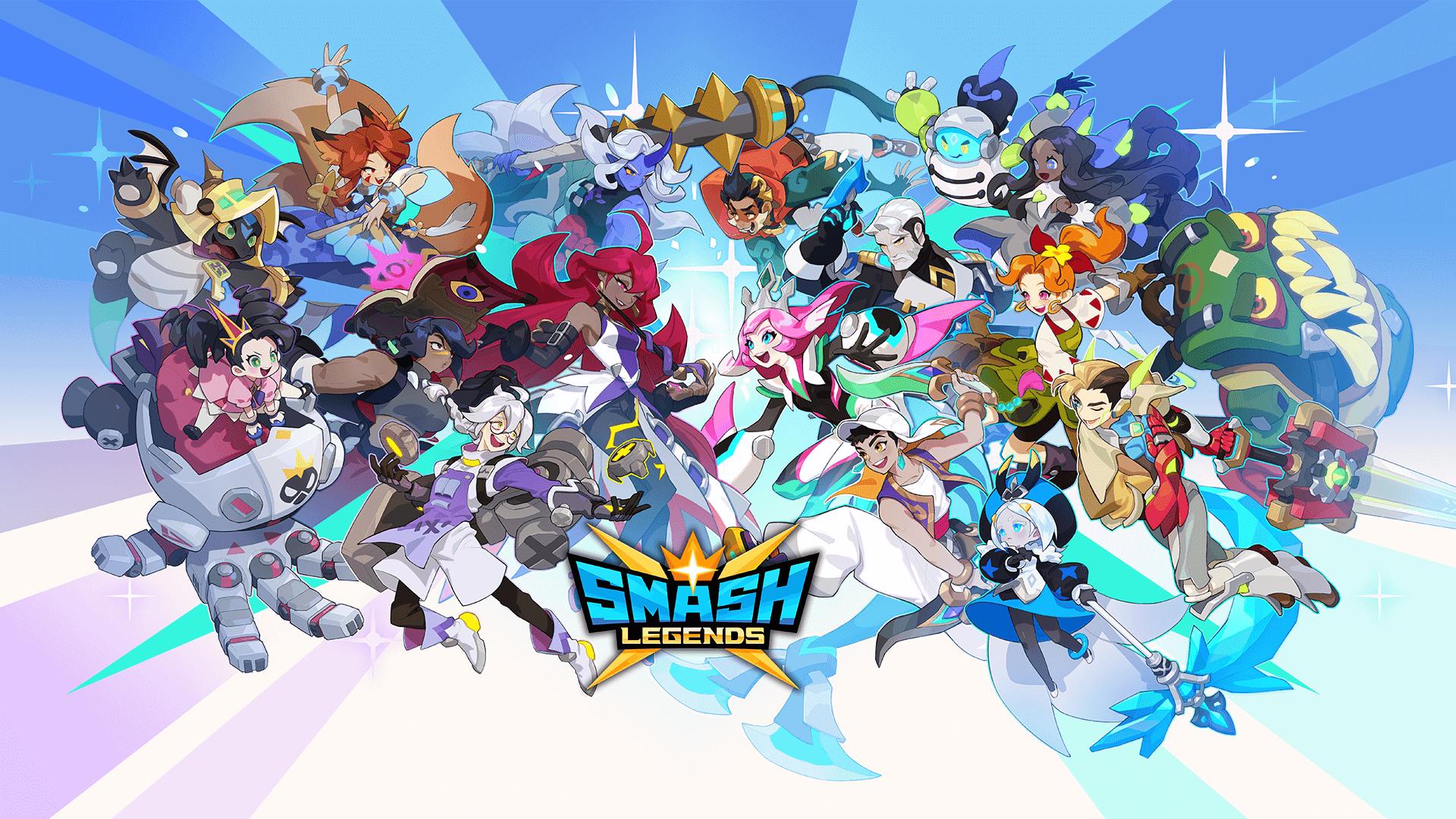 Discovery splash banner for SMASH LEGENDS Discord server