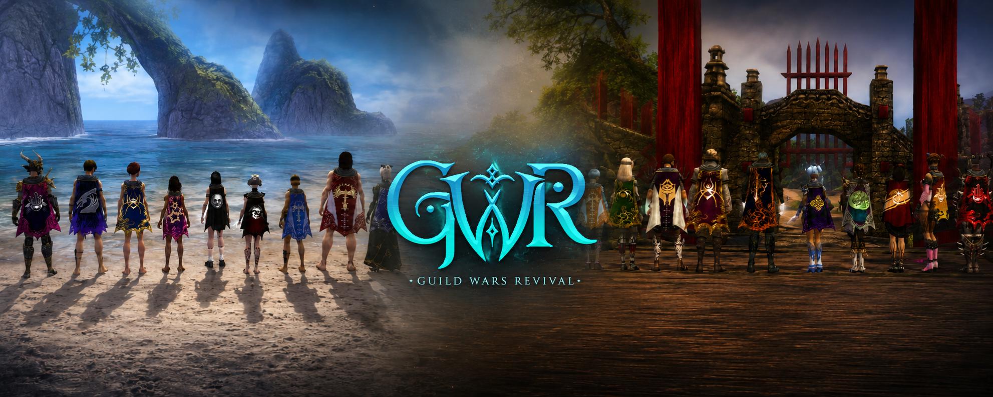 Discovery splash banner for Guild Wars: Revival Discord server